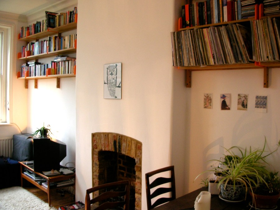 Bespoke adjustable shelves, Stoke Newington