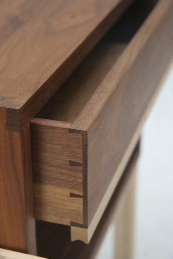 Handmade dovetailed drawer, made in Hackney