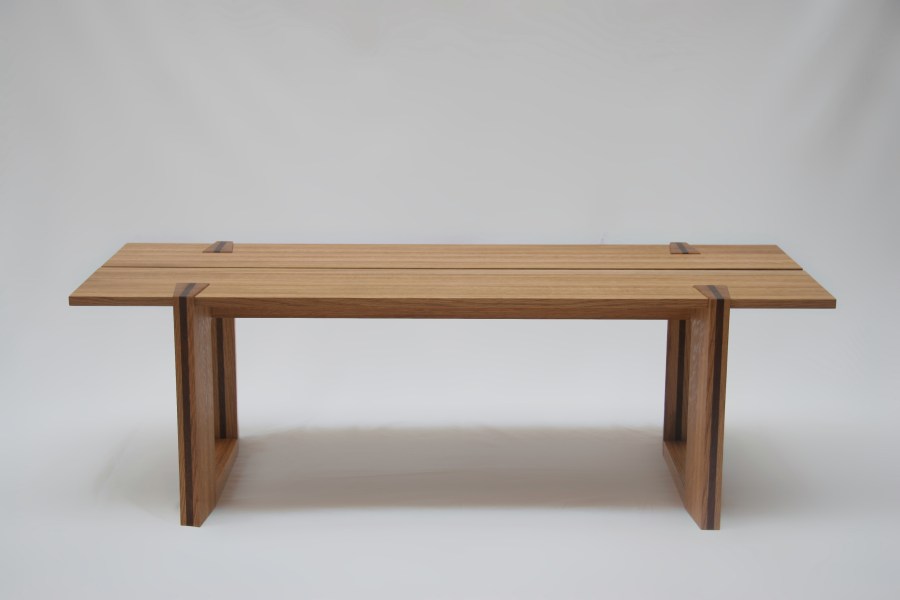 Solid oak 'Dovetail' coffee table
