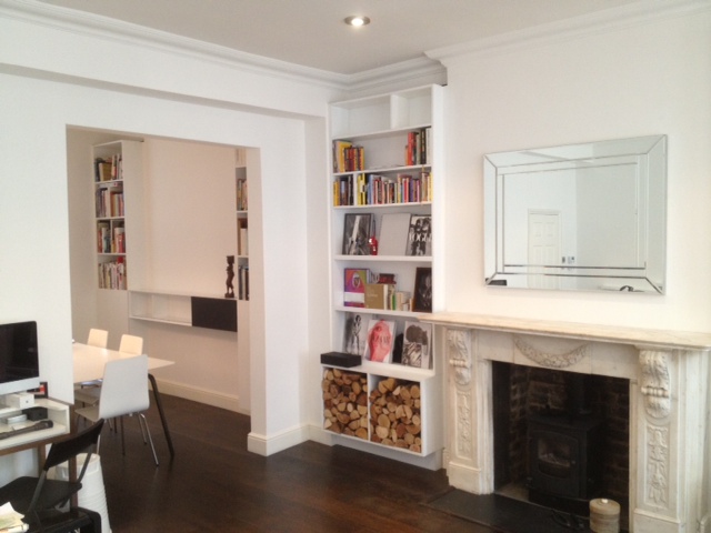 Contemporary log store, South Kensington