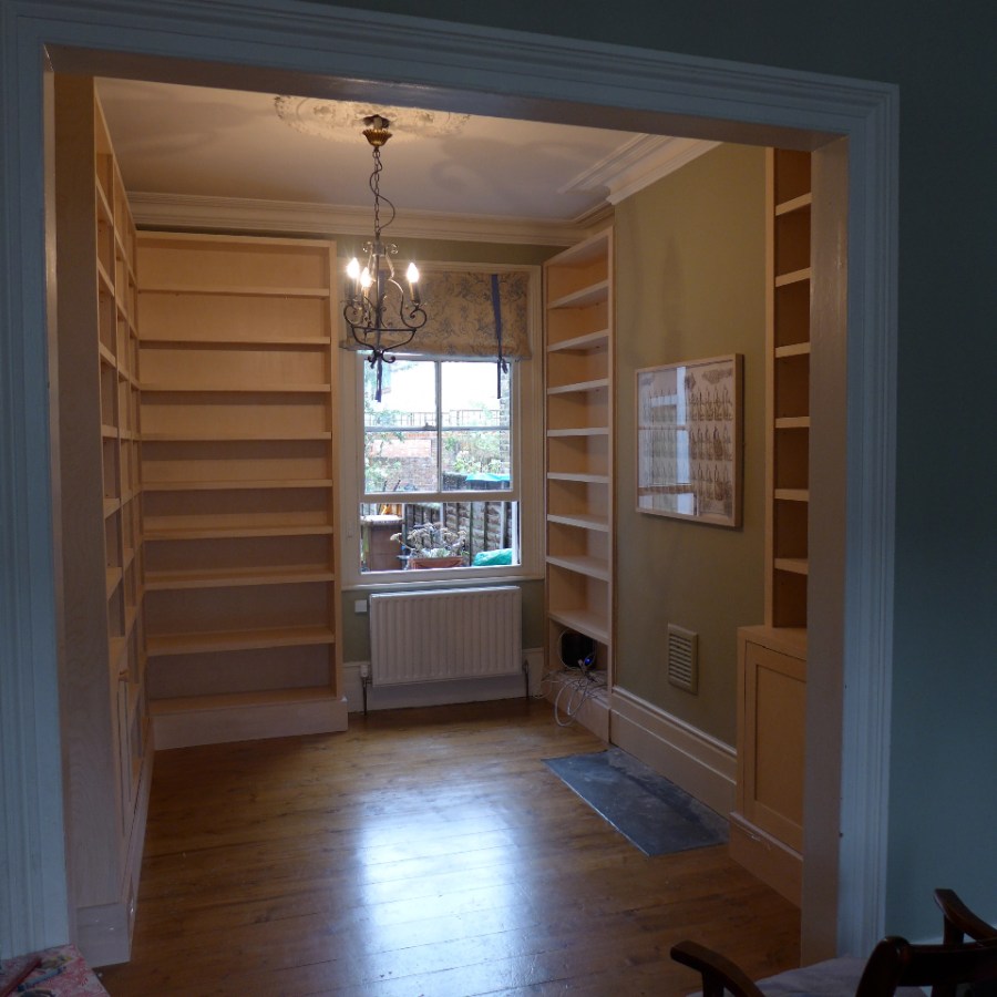 Birch plywood bookcases