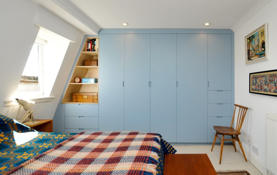 Contemporary attic wardrobes, Hackney