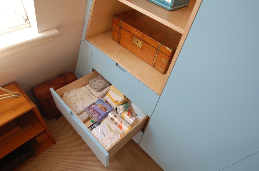 Bespoke wardrobe drawers, Hackney
