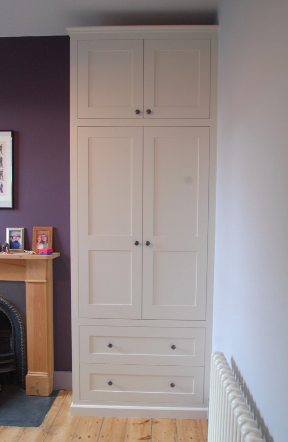 Farrow & Ball Slipper Satin shaker wardrobe, Hackney
