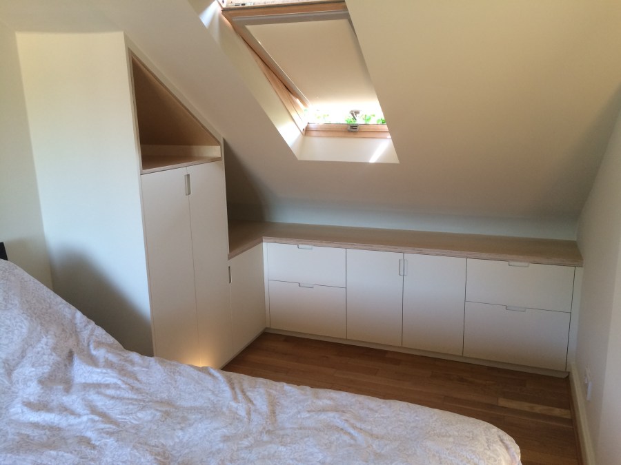 Bespoke attic eaves storage, Hackney