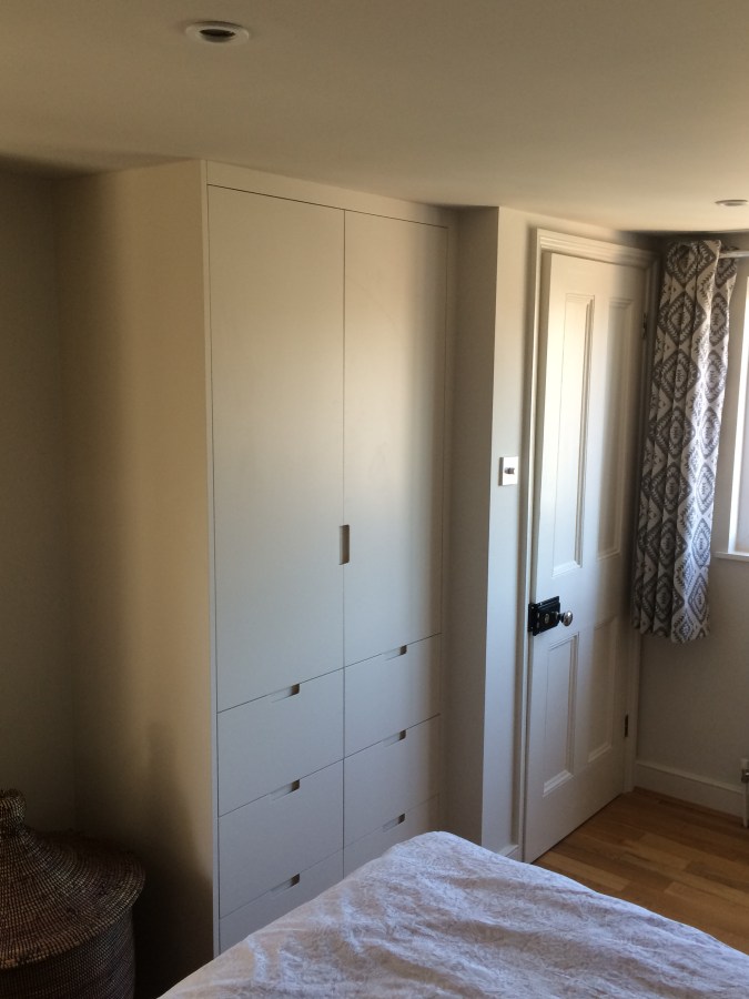 Contemporary Hackney attic wardrobe