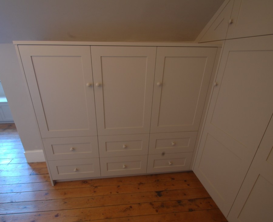 Bespoke shaker style storage unit, Walthamstow