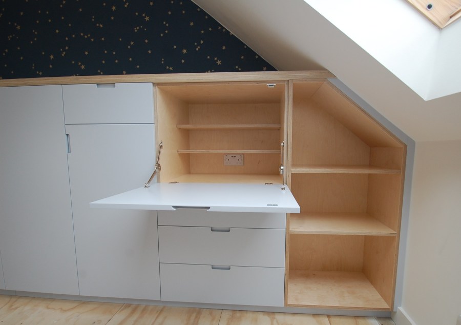 Bespoke drop down desk